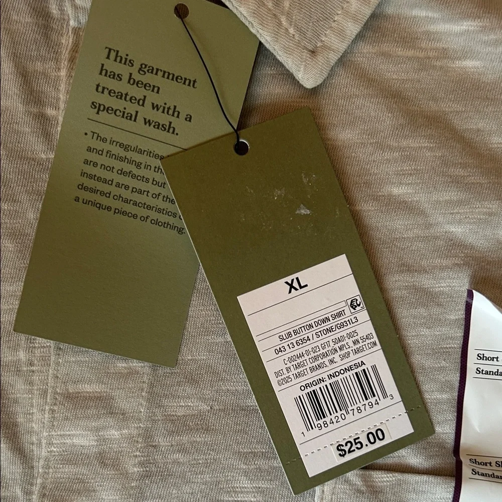 Goodfellow & Co Light Gray Casual Button-Down Shirt xl
